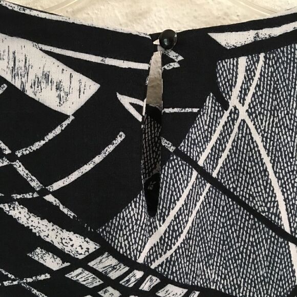 Vintage 80’s Lady Carol geometric print dress 8* - Picture 10 of 12